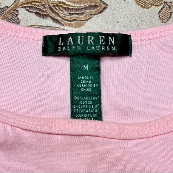 💗 Ralph Lauren Soft Pink Long Sleeve Tee 💗 - Picture 2 of 4